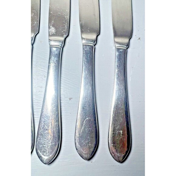Cambridge Stainless Steel China Flatware Lot of 6 Butter‎ Cutters Heavy - Picture 2 of 16
